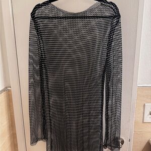 Princess Polly Black Sheer Midi Dress